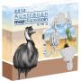 Сребърна монета Австралийска карта - Ему, с частично цветно покритие
