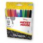 Флумастери 12 цв., Fine tip, Ø 2.3 мм, Mickey