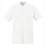 Мъжка памучна тениска поло бял цвят 3XL