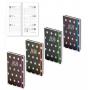 Бележник с дати 8х16 офсет Black&Dots с ластик, 64 л.