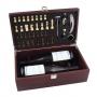 Луксозна кутия за вино с аксесоари и шах
