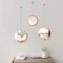 UMBRA Комплект от 3 бр огледала за стена DIMA ROUND - 3 бр. - цвят месинг