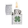 Запалка Zippo Clover High Polish Chrome Design