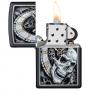 Запалка Zippo Skull Clock Design
