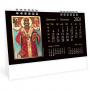 Календар пирамидка Икони - Цветни месеци - 7 листов, настолен работен календар - 2021г