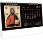 Календар пирамидка Икони - Цветни месеци - 7 листов, настолен работен календар - 2021г