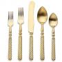 HERDMAR Комплект прибори за хранене SOBOR- 30 части - позлатени / мат