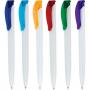 Пластмасови химикалки с шест цвята клипс