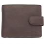Мъжки тъмно кафяв портфейл - SILVER FLAME