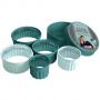 JAMIE OLIVER Комплект от 5 броя вълнообразни форми за десерти и ястия - цвят атлантическо зелено / светлосиньо
