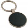 Кръгъл ключодържател от метал и кожа