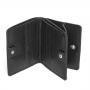 Мъжки черен портфейл  SILVER FLAME - колекция Бъфало