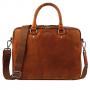 Кожена хоризонтална чанта Klondike EARL, коняк