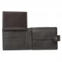 Мъжки портфейл в кафяво SILVER FLAME - колекция Button
