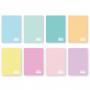 Тетрадка А5, мат лам. 40+2 л.5x5, Single Colour Pastel