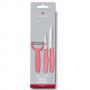 Комплект Victorinox Swiss Classic Trend Colors, два ножа и белачка, розов
