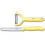 Комплект Victorinox Swiss Classic Trend Colors, нож и белачка, светложълт