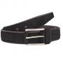 Мъжки изчистен колан в черно - Italian belts