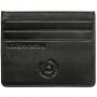 Калъф за кредитни карти Bugatti Comet, RFID, естествена кожа, черен