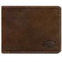 Мъжки портфейл Klondike PETER, естествена кожа, тъмнокафяв