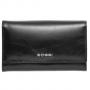 Дамско портмоне черно с гладка кожа - ROSSI
