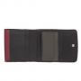 Дамско портмоне цвят Черно и винено червено - ROSSI