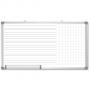 Магнитна бяла дъска с 1/3 квадр., 2/3 тшр 120х240 см