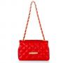 Дамска чанта червена, естествена кожа PIERRE CARDIN