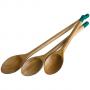 JAMIE OLIVER Комплект от 3 бр дървени лъжици с декор в атлантическо зелено