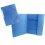 Папка с ластик A4, 400 г, синя, Buffetti