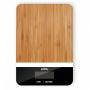 PEBBLY Електронна бамбукова кухненска везна - черна