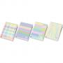 Класьор 4 ринга One Color Pastel Plus, А4, картон гланц 35 мм