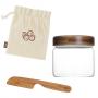 PEBBLY омплект за закуска с бурканче, нож и торбичка за ядки
