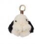 Ключодържател заек бяло с черно - ROSSI