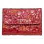 Дамско портмоне цвят червен с цветя - ROSSI