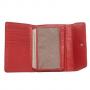 Дамско портмоне цвят червен с цветя - ROSSI