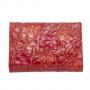 Дамско портмоне цвят червен с цветя - ROSSI
