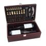Луксозна кутия за вино с аксесоари и шах