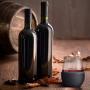 ASOBU Чаша с термоизолираща основа “WINE KUZIE“ - цвят черен