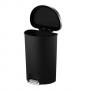 EKO EUROPE Кош за отпадъци с педал “HANA“ - черен - 55 л. - с вградени колела