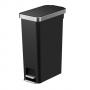 EKO EUROPE Кош за отпадъци с педал “HANA SLIM“ - черен - 40 л.