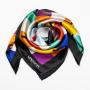 Копринен шал Ada Black/multi