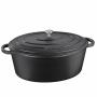 KELA Чугунена овална тенджера с капак “Calido“ - 36х29 см. - черна