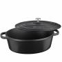 KELA Чугунена овална тенджера с капак “Calido“ - 33х26см. - черна