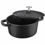 KELA Чугунена тенджера с капак “Calido“ - Ø 21 см. - черна