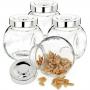 KELA Комплект от 4 бр. стъклени бурканчета за съхранение “Rosa“