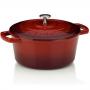 KELA Чугунена тенджера с капак “Calido“ - Ø 21 см. - червена