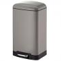 KELA Кош за отпадъци с педал “Davino“ - светло сив - 12 л.