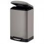 KELA Кош за отпадъци с педал “Davino“ - светло сив - 12 л.