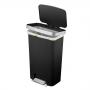 EKO EUROPE Кош за отпадъци с педал “HANA“ - черен - 45 л.